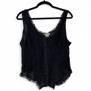 NWOT Torrid Festi Plus Size 1x Black Lace Corset Top